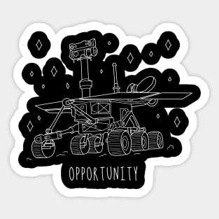 Opportunity Black Sticker